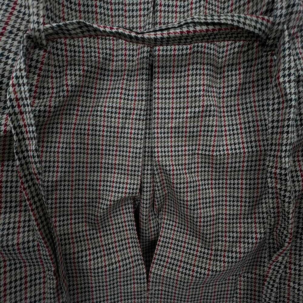 Cabi Red Tan Trench Coat Houndstooth Pockets | Womens S - Picture 8 of 8